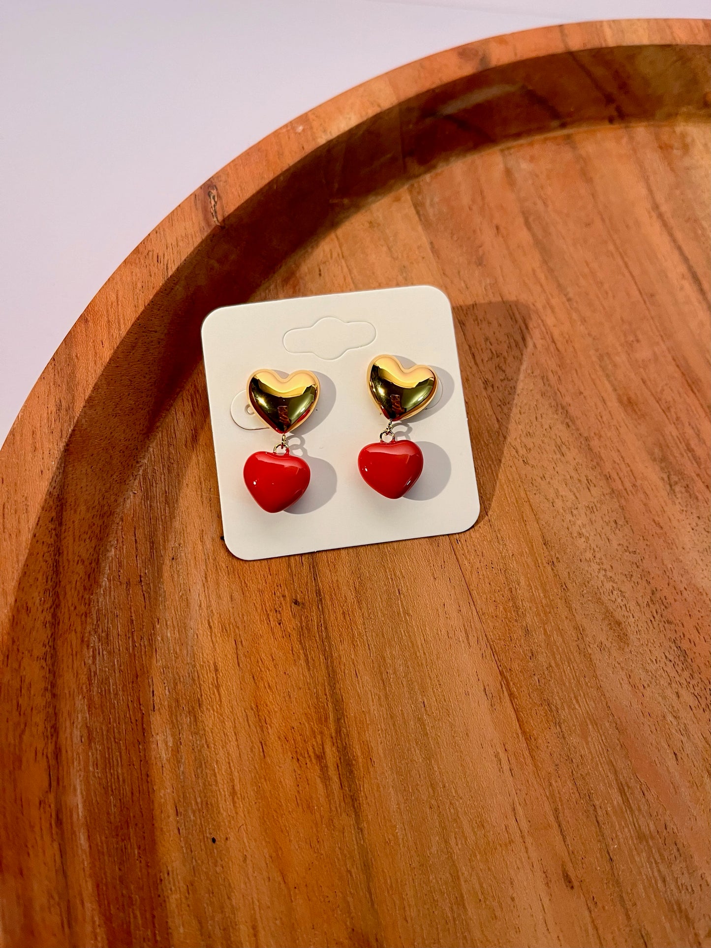 Vintage heart earrings